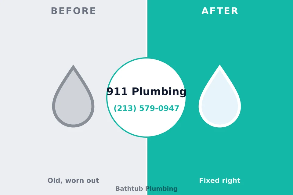 Before and after: plumbing repair South Floral Park, NY